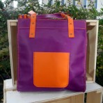 Sac cabas violet – orange