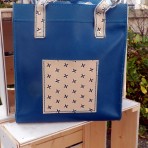 Sac cabas bleu & fantaisie